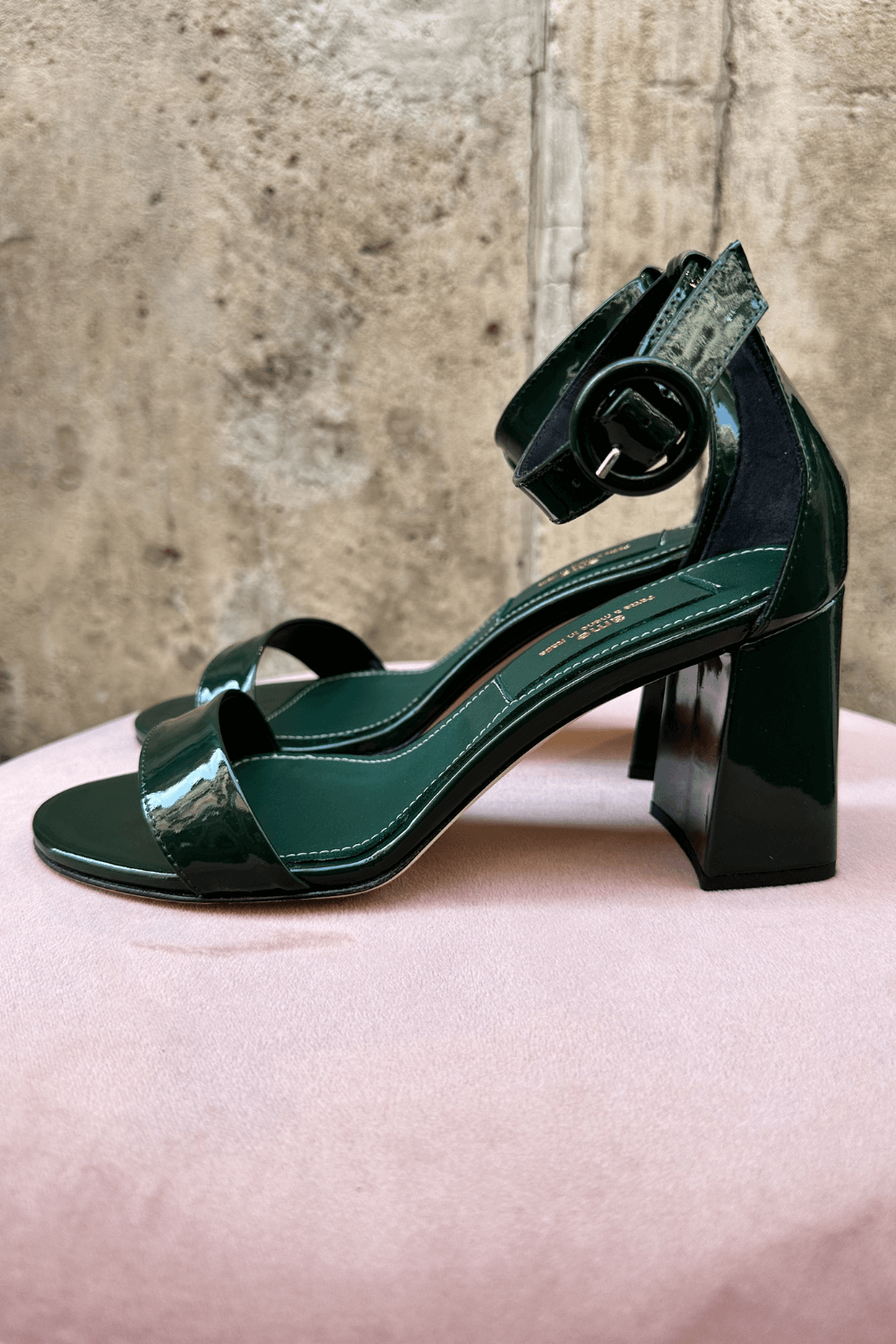 Sandali Vernice Verde