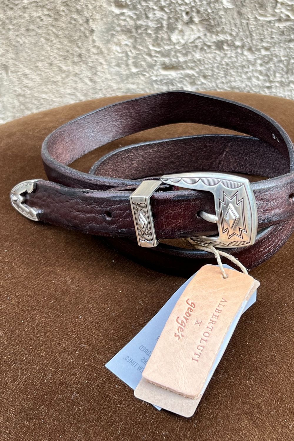 Cintura in pelle Alberto Luti