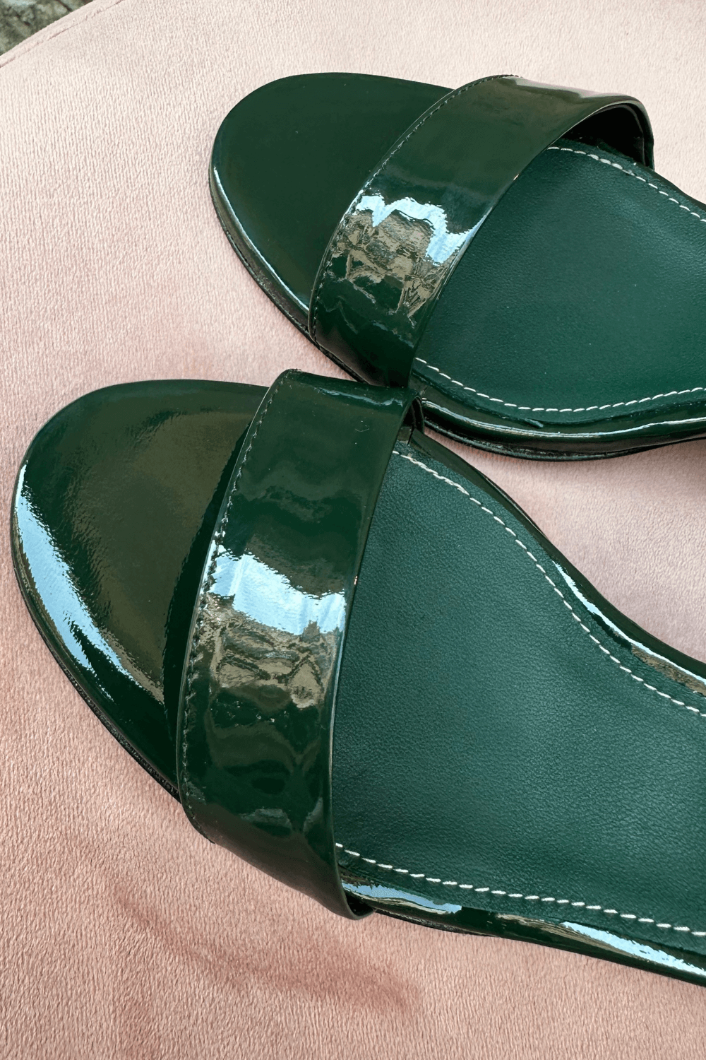 Sandali Vernice Verde