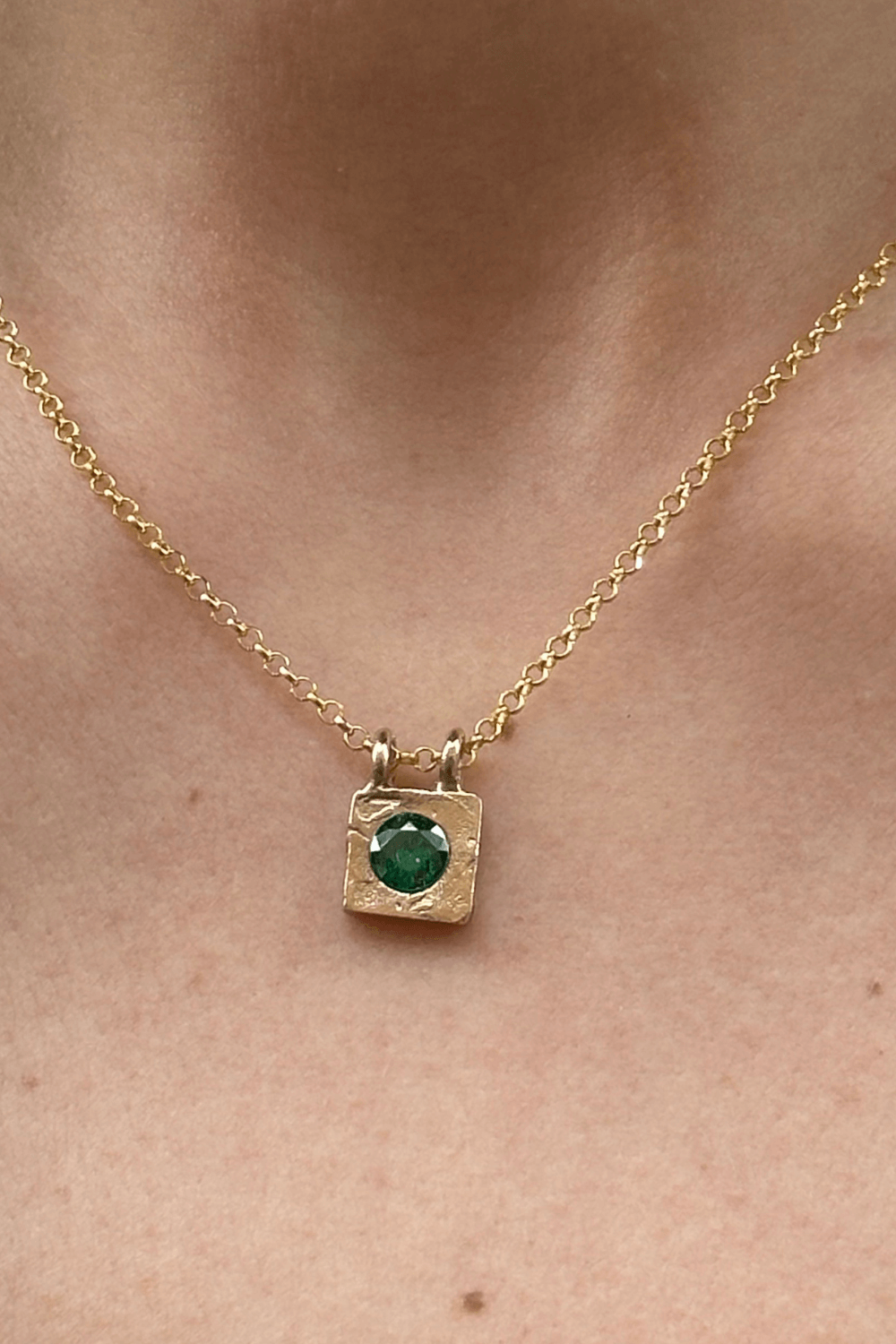 Collana Mattonella Mini Verde