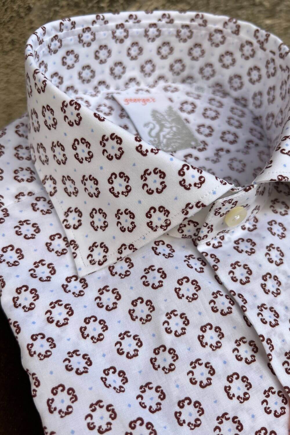 Camicia Fantasia Marrone