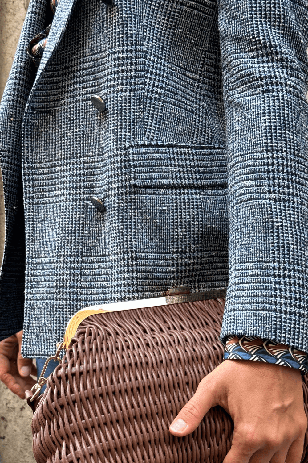 Giacca Doppio Petto Check