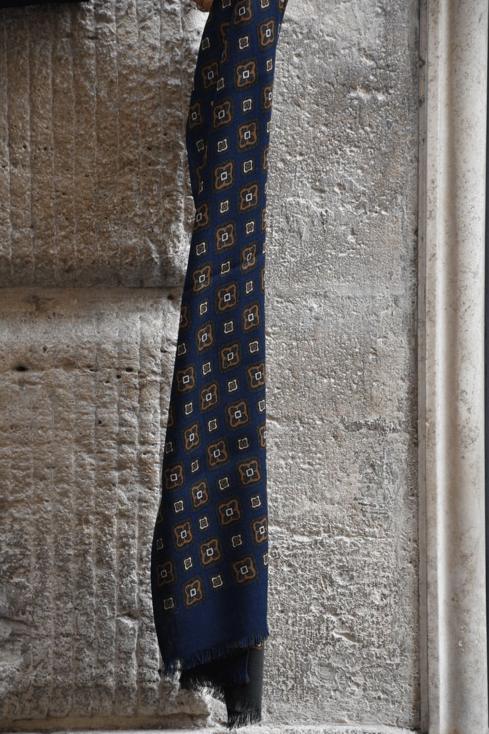 Sciarpa Lana Doppia Stampa