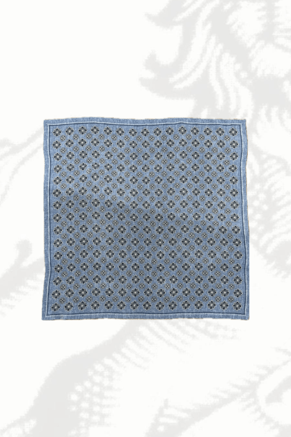 Bandana Seta Micro Azzurro