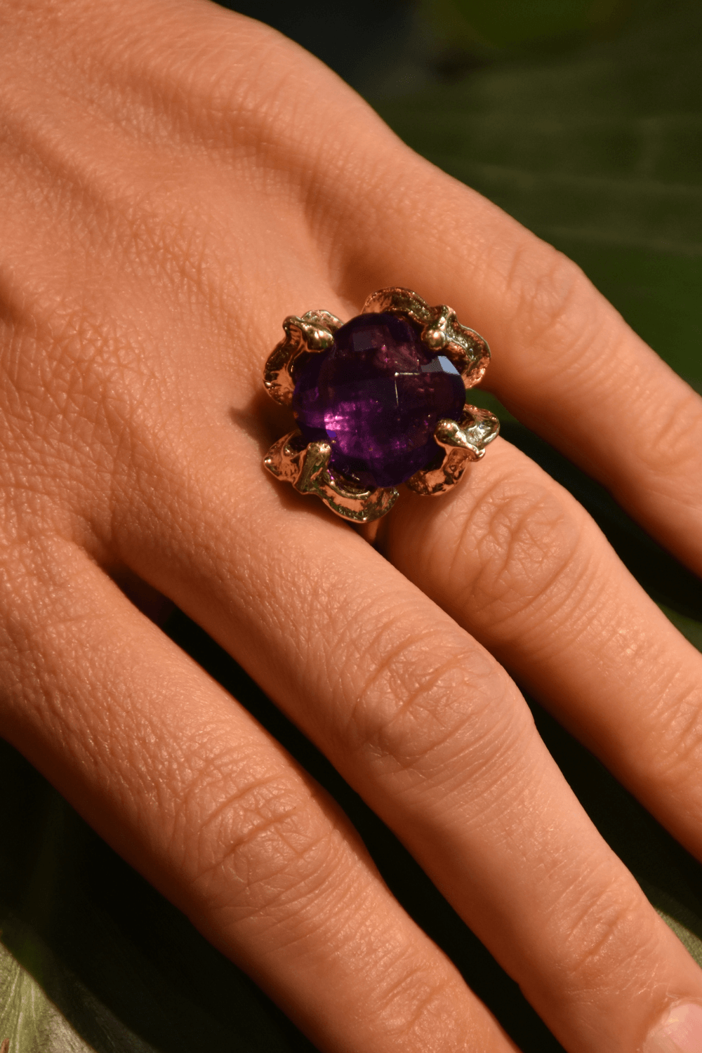 Anello Bocciolo Viola