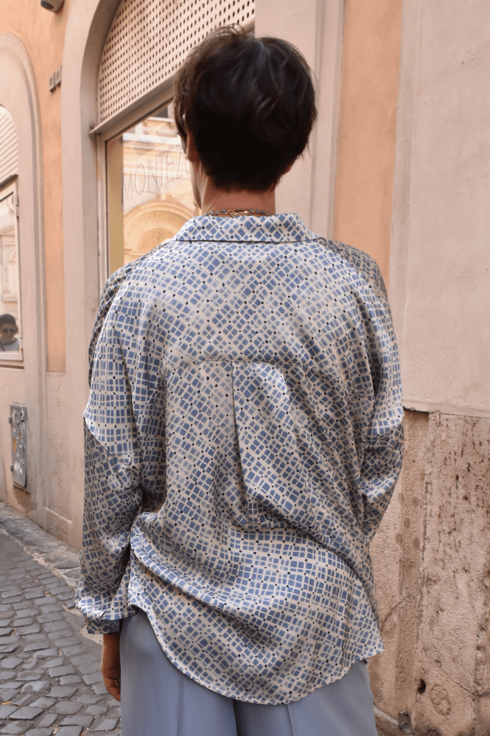 Camicia Oversize Microfantasia
