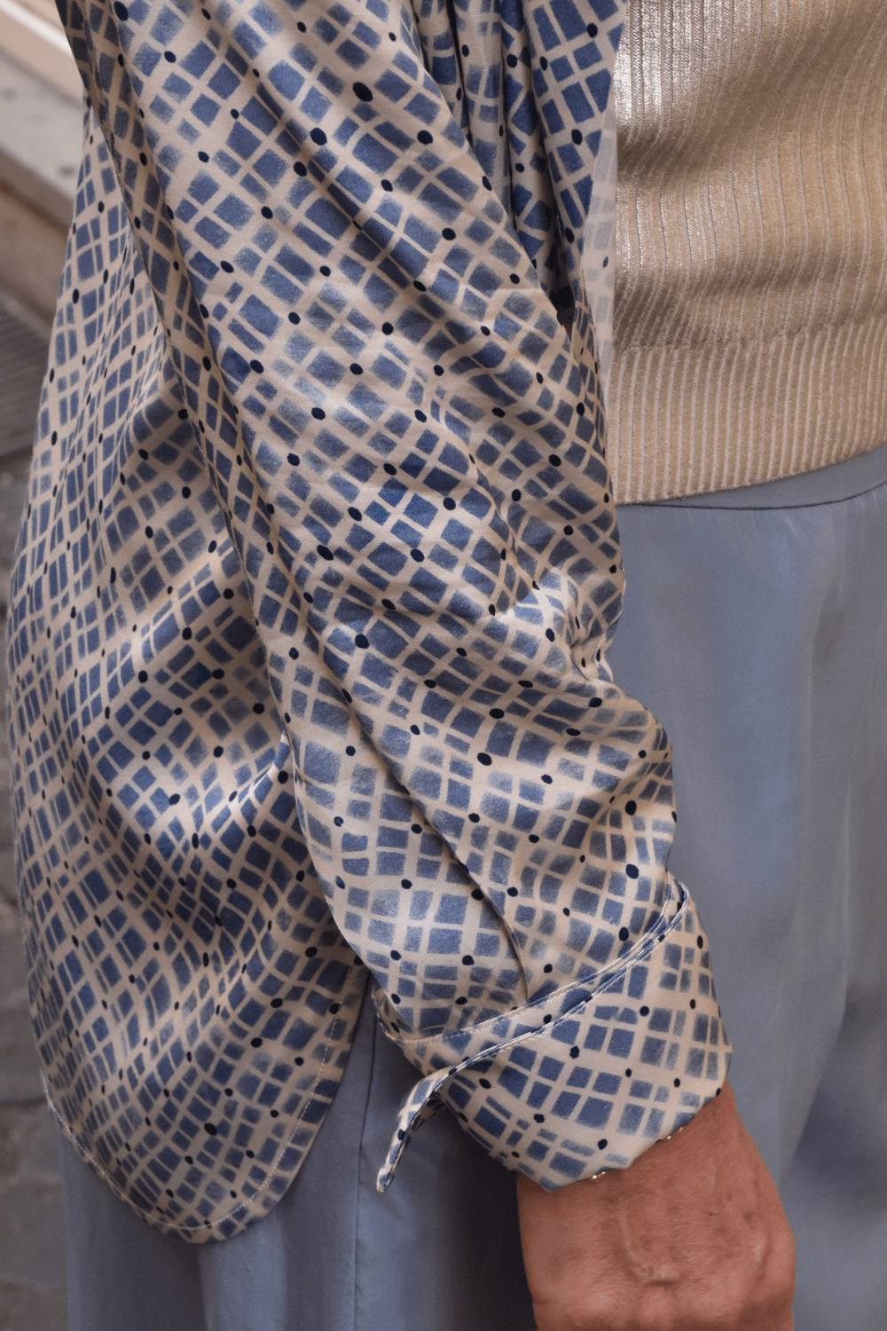 Camicia Oversize Microfantasia