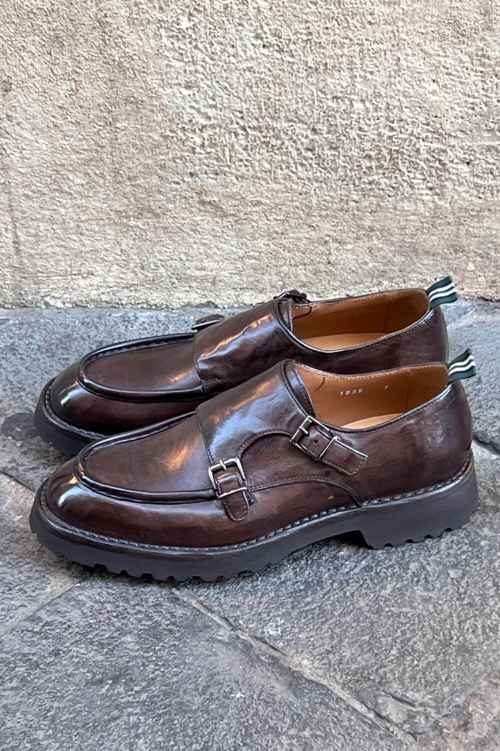 Scarpa Doppia Fibbia Green George