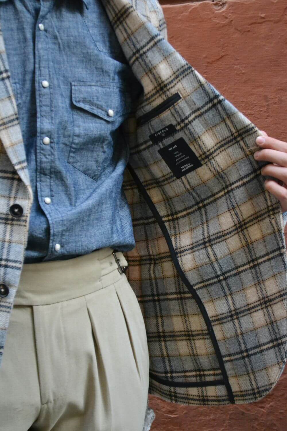 Giacca Circolo Lana Cachemire