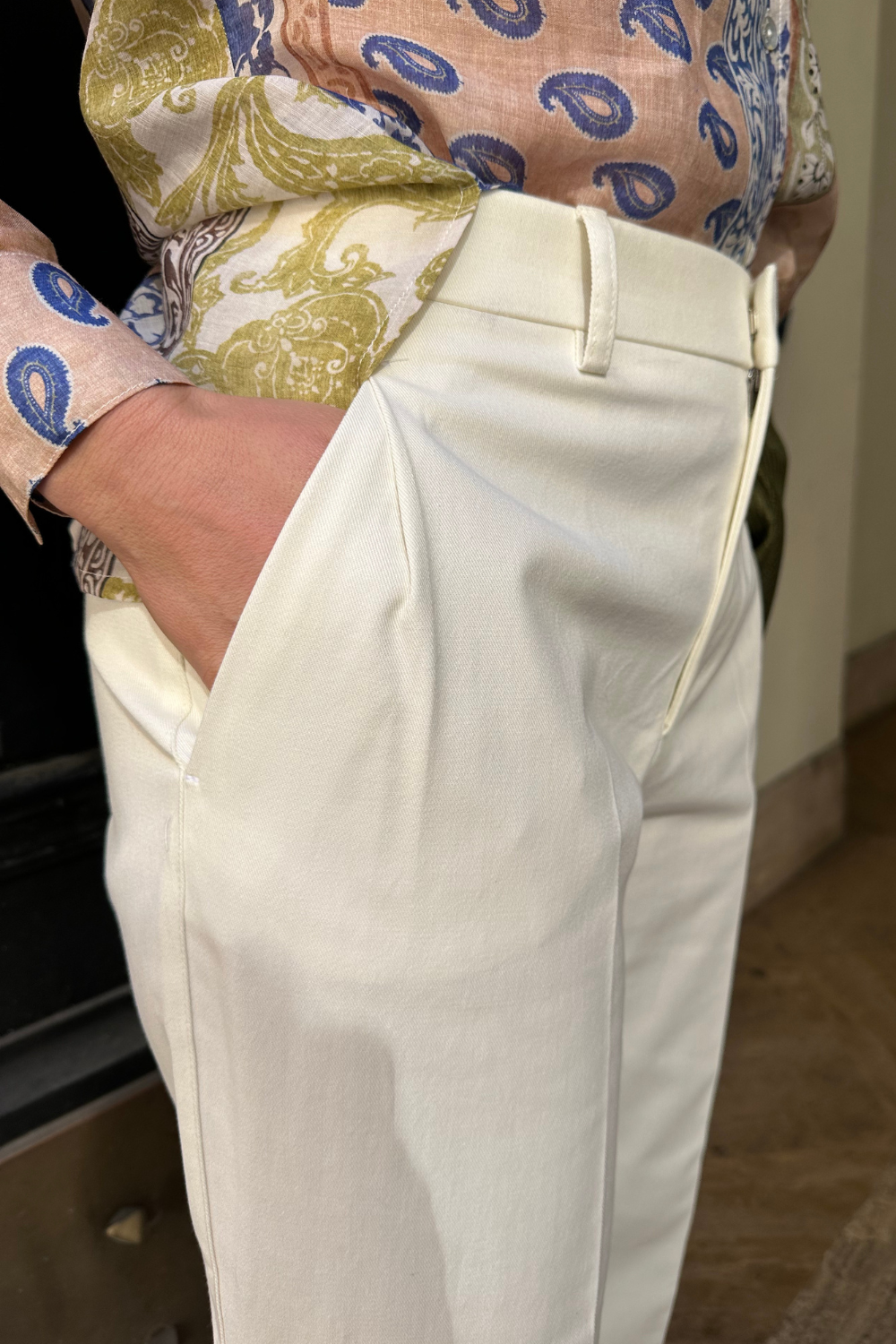 Pantaloni Serena Burro