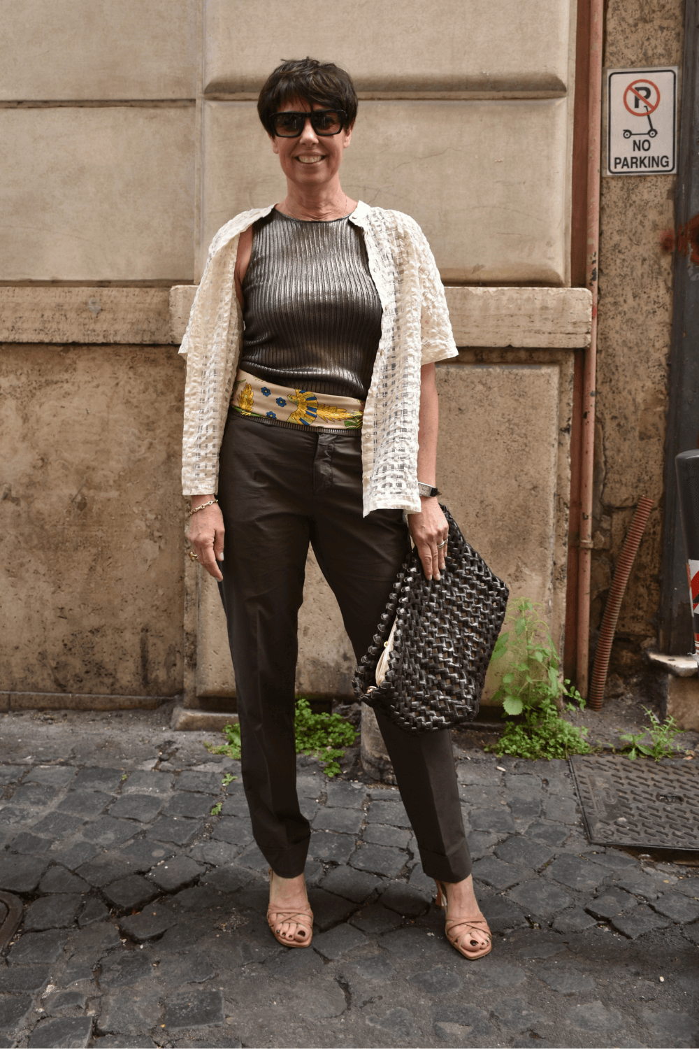 Pantaloni Sigaretta Cotone