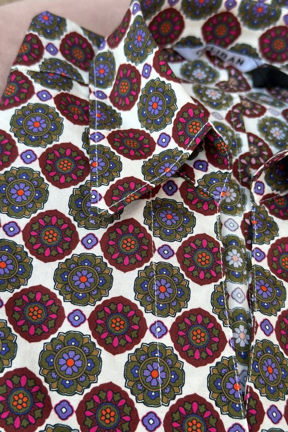 Camicia Slim Fantasia Maiolica