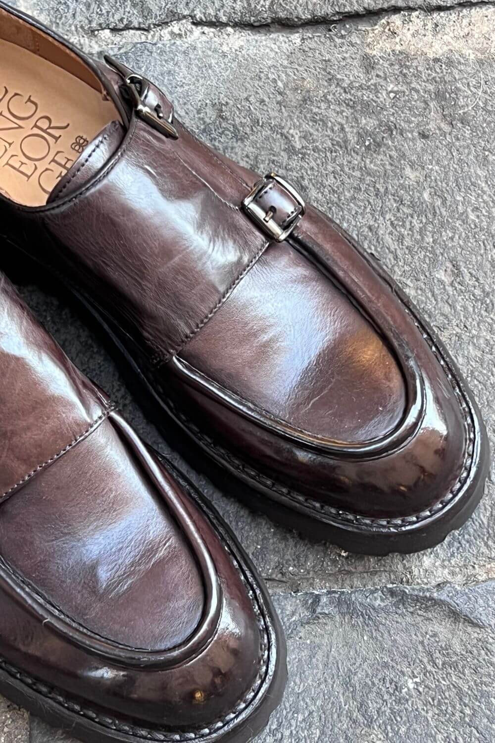 Scarpa Doppia Fibbia Green George