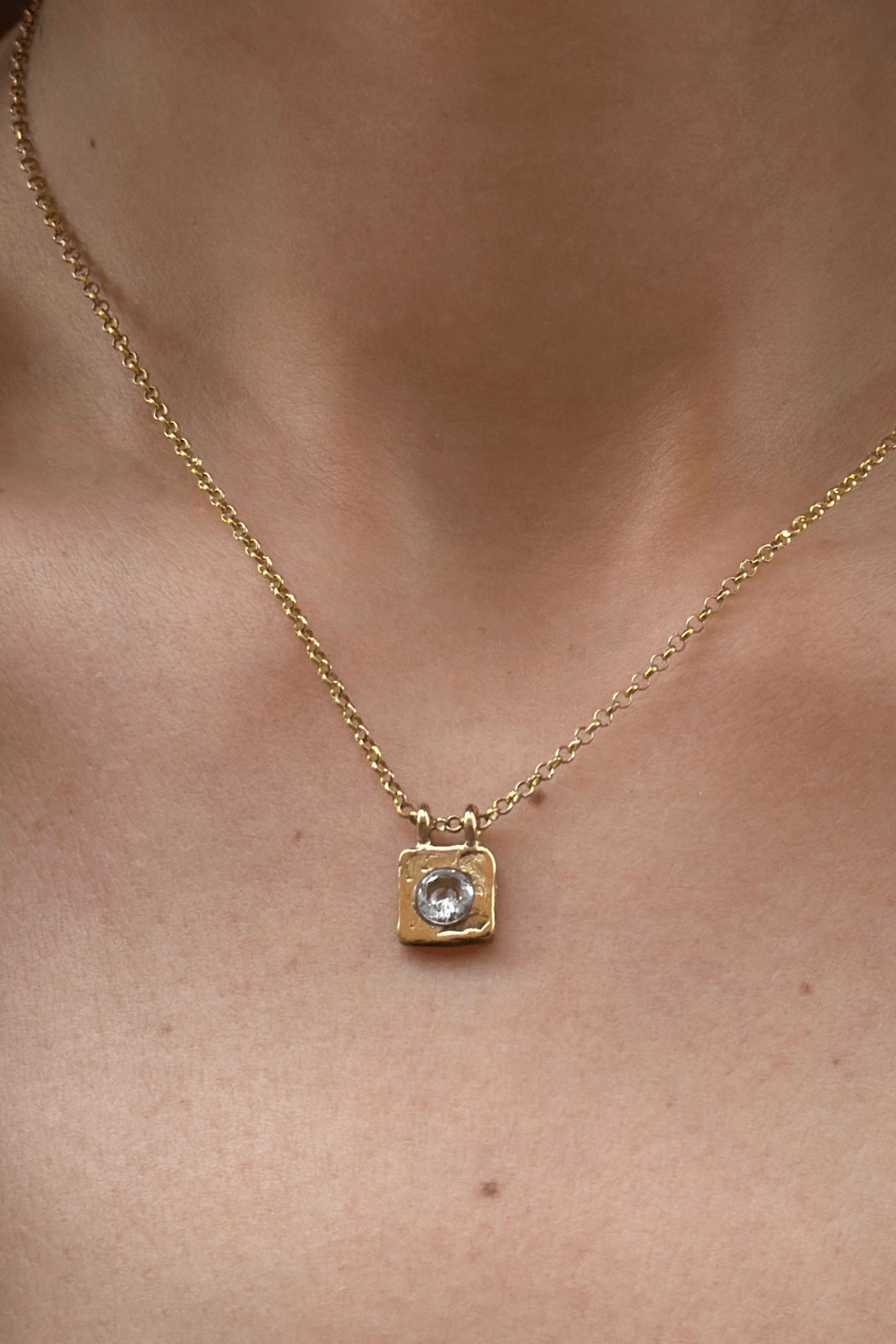 Collana Mattonella Mini Bianco