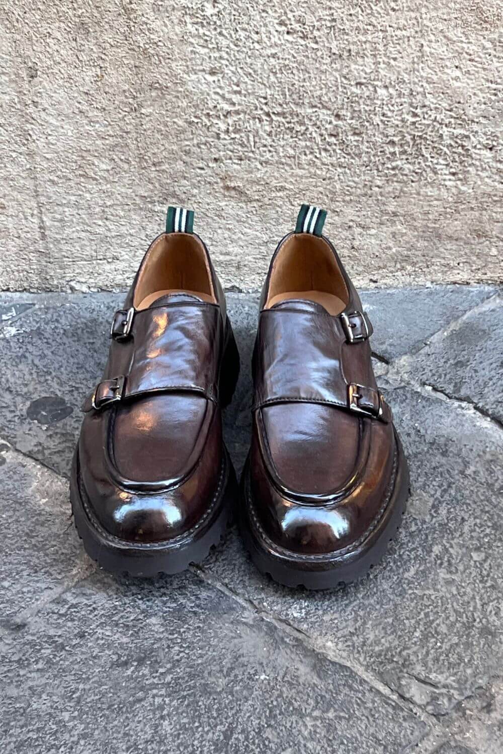 Scarpa Doppia Fibbia Green George