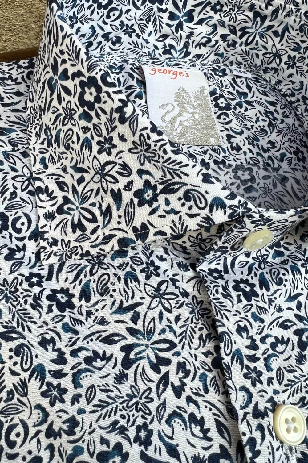Camicia Fiori Blu