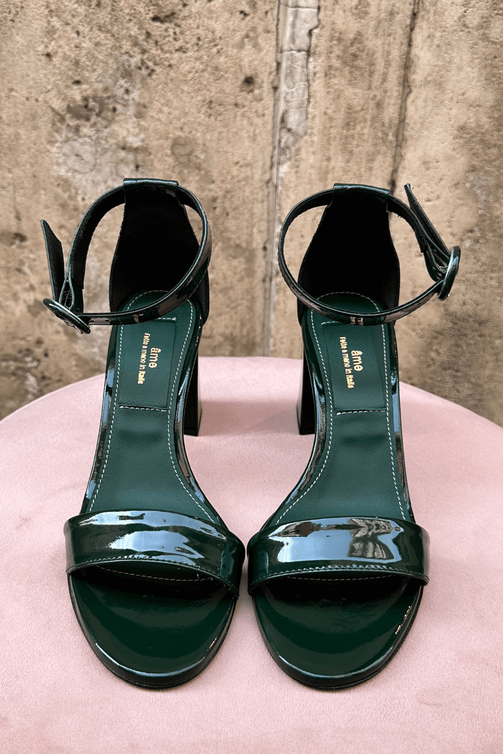 Sandali Vernice Verde