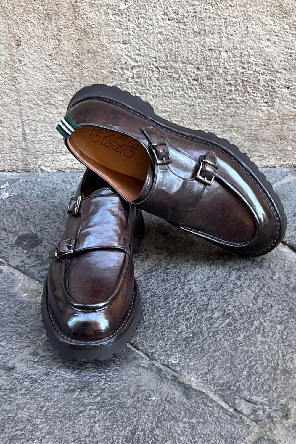 Scarpa Doppia Fibbia Green George