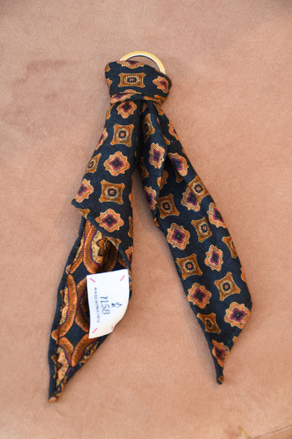 Portachiavi in lana e seta