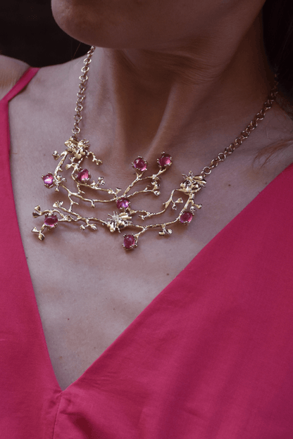 Collana Ice Garden Rosa