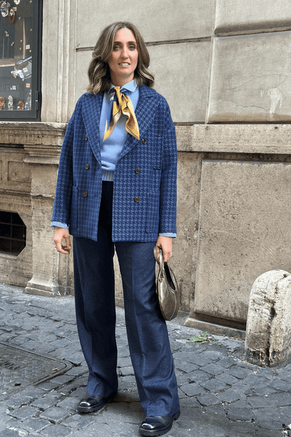 Giaccone Pied de Poule Lurex