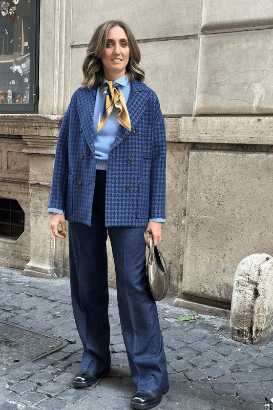 Giaccone Pied de Poule Lurex