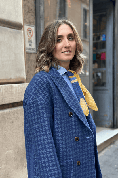 Giaccone Pied de Poule Lurex