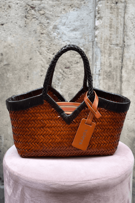 Borsa Monet Bicolor Cognac
