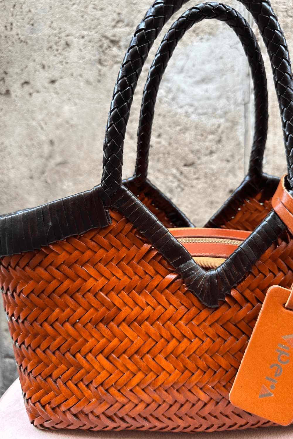 Borsa Monet Bicolor Cognac