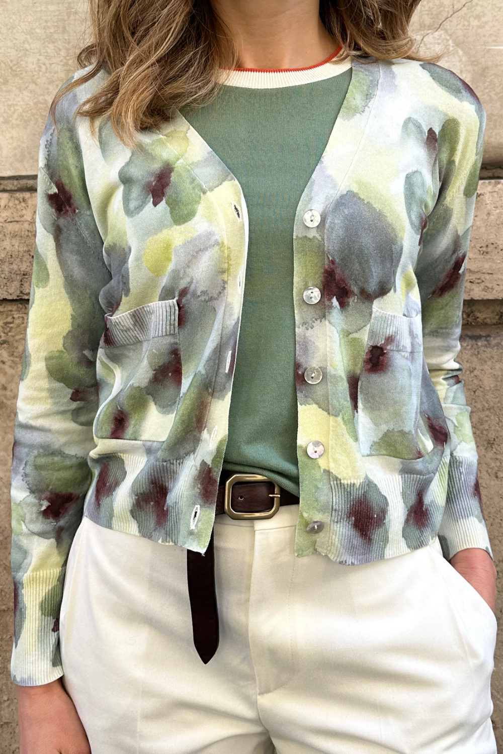 Cardigan Stampato