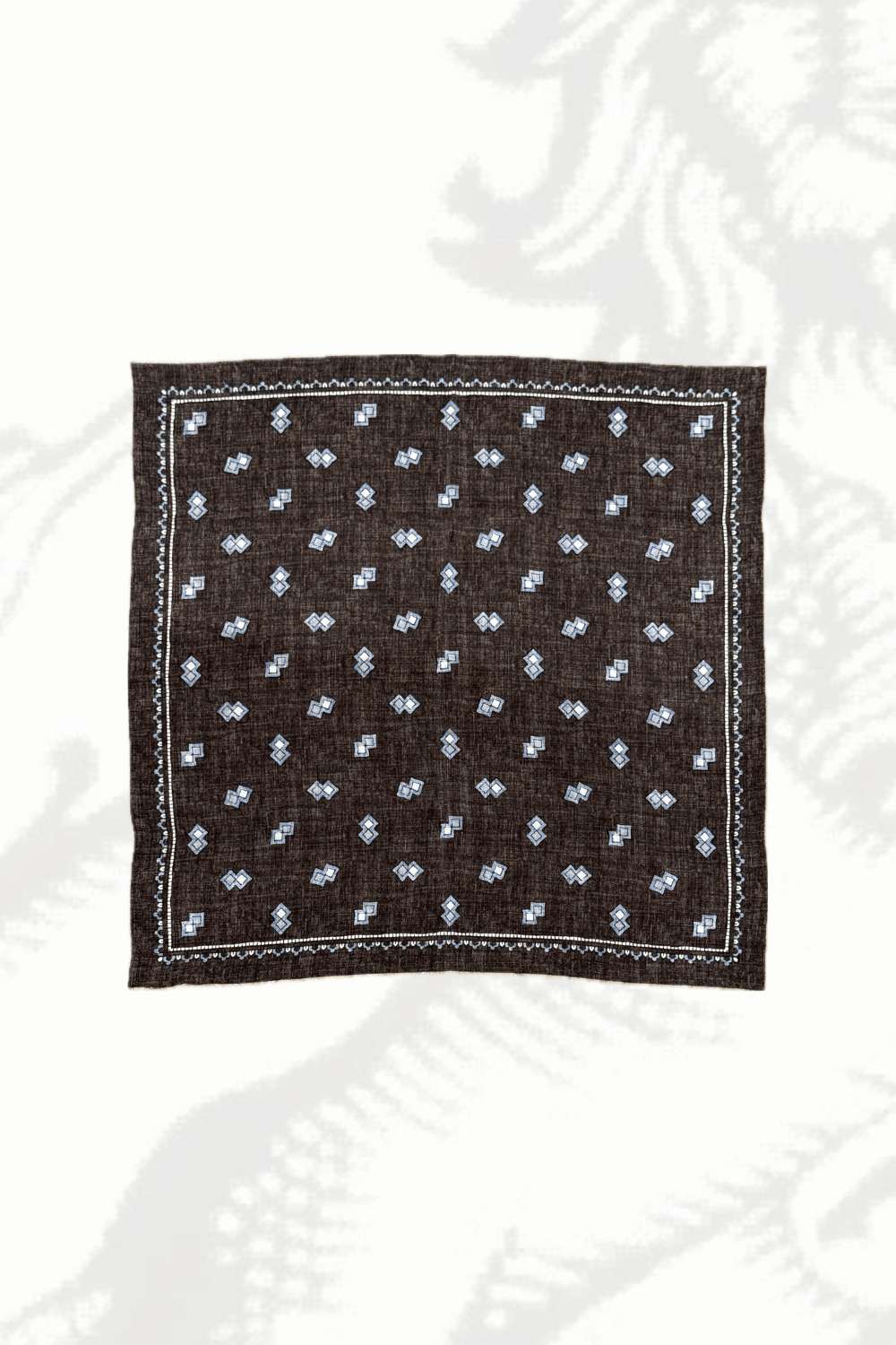 Bandana Seta Geometrico Moro