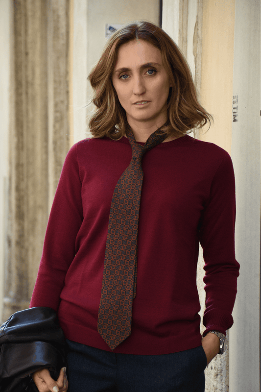 Maglia Girocollo Burgundy