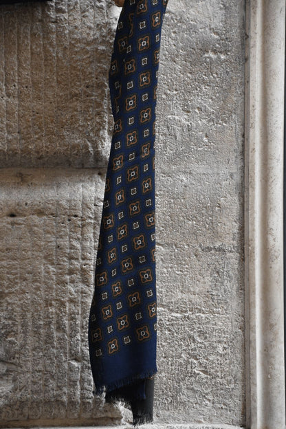 Sciarpa Lana Doppia Stampa