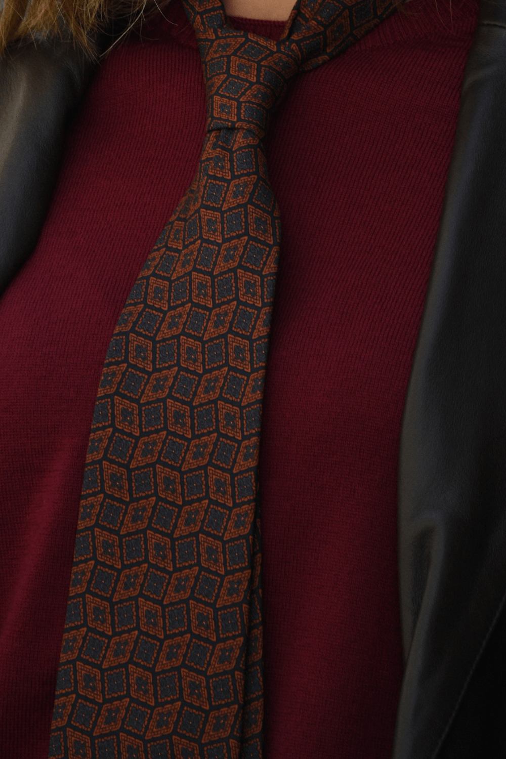 Maglia Girocollo Burgundy