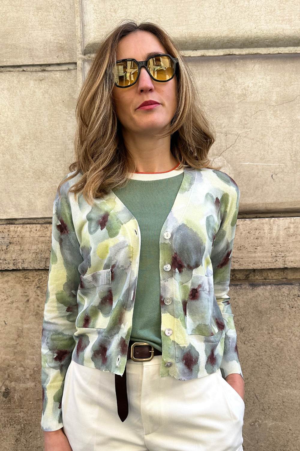 Cardigan Stampato