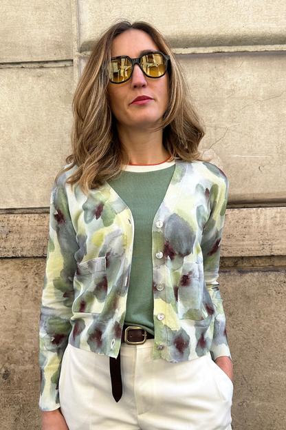 Cardigan Stampato