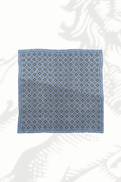 Bandana Seta Micro Azzurro