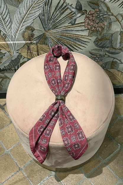 Bandana Seta Micro Rosso