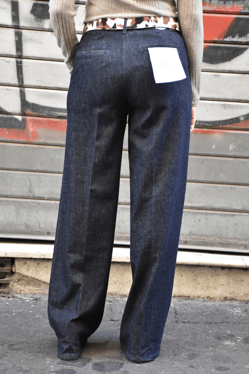 Denim Palazzo Francesca Cachemire
