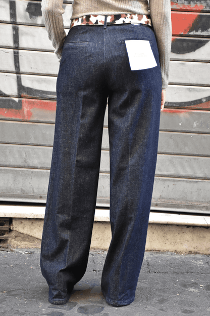 Denim Palazzo Francesca Cachemire