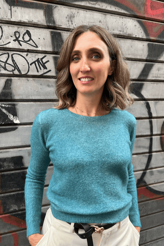 Maglia Alpaca Petrolio