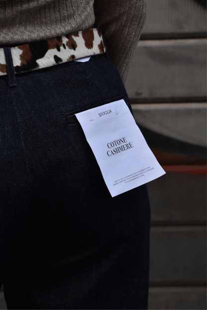 Denim Palazzo Francesca Cachemire