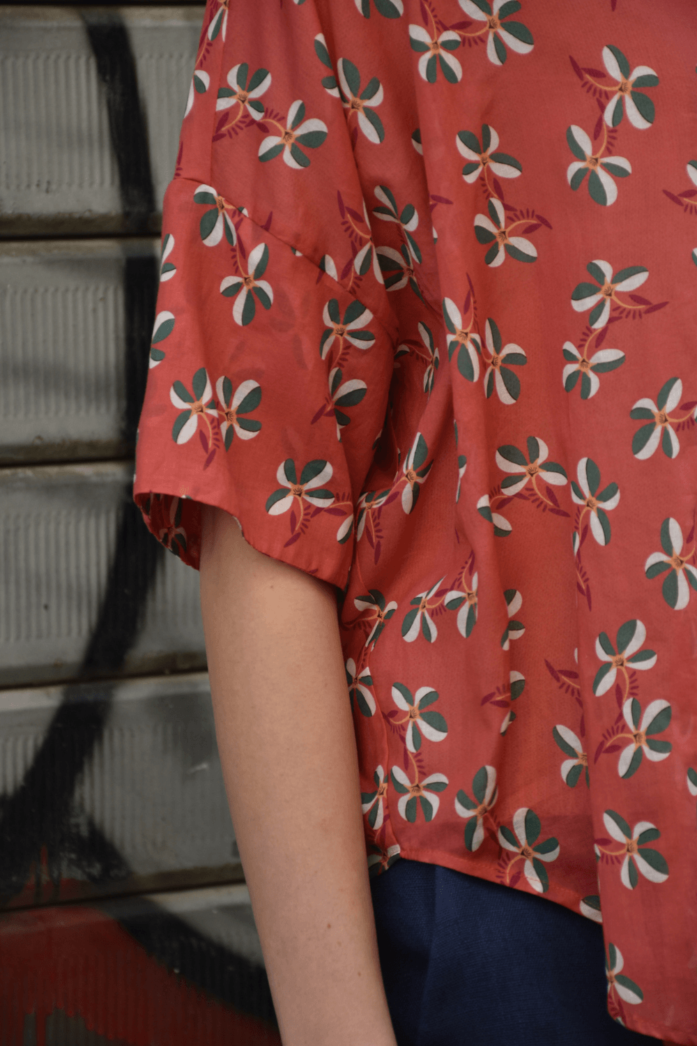 Camicia Bianca Fiori