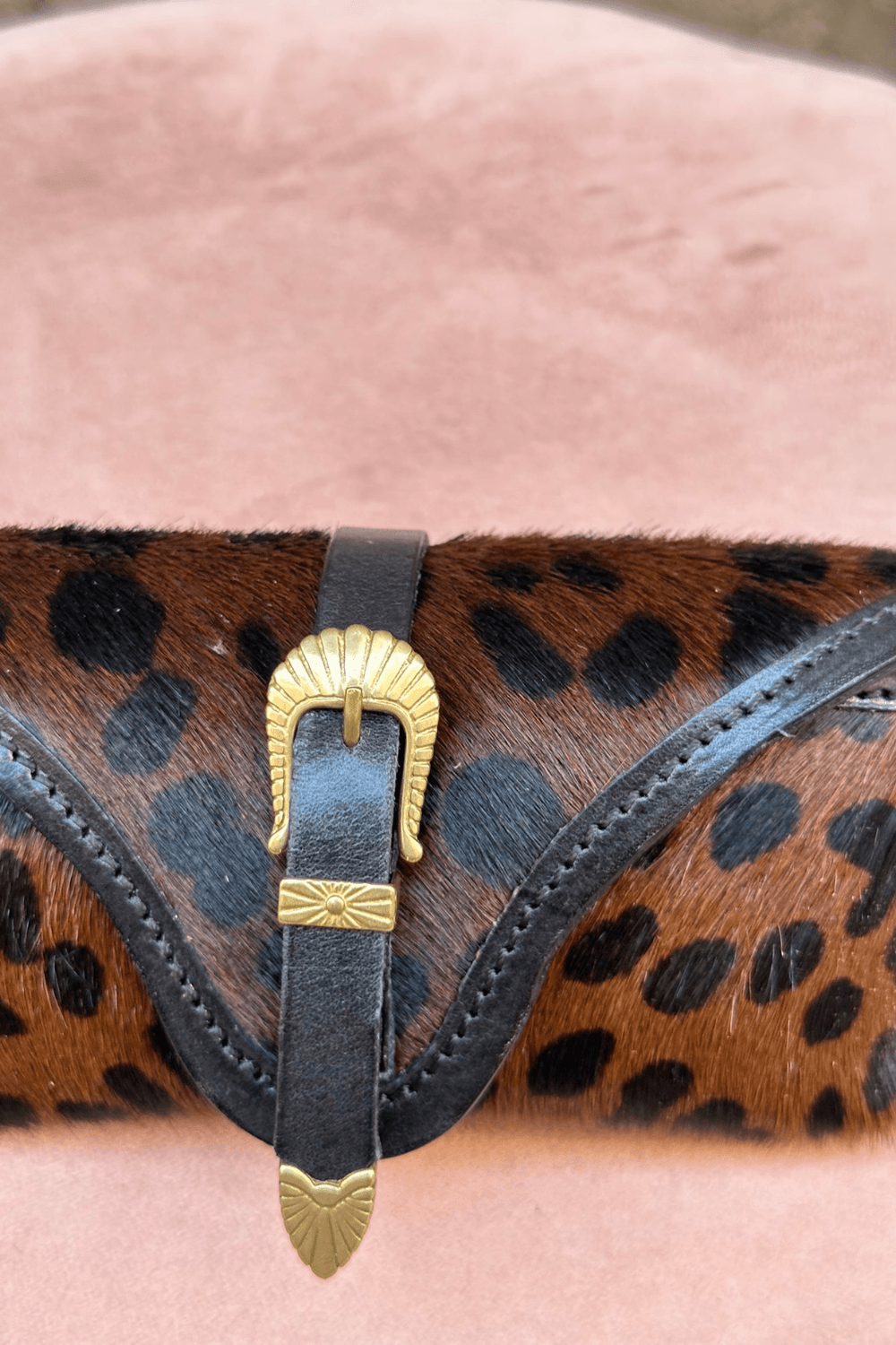 Portaocchiali Cavallino Leopard