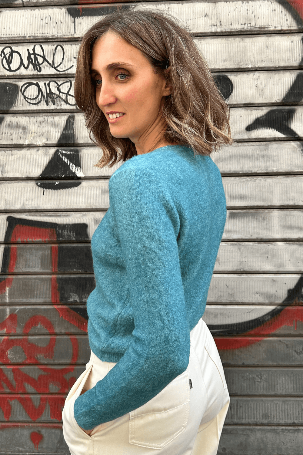 Maglia Alpaca Petrolio