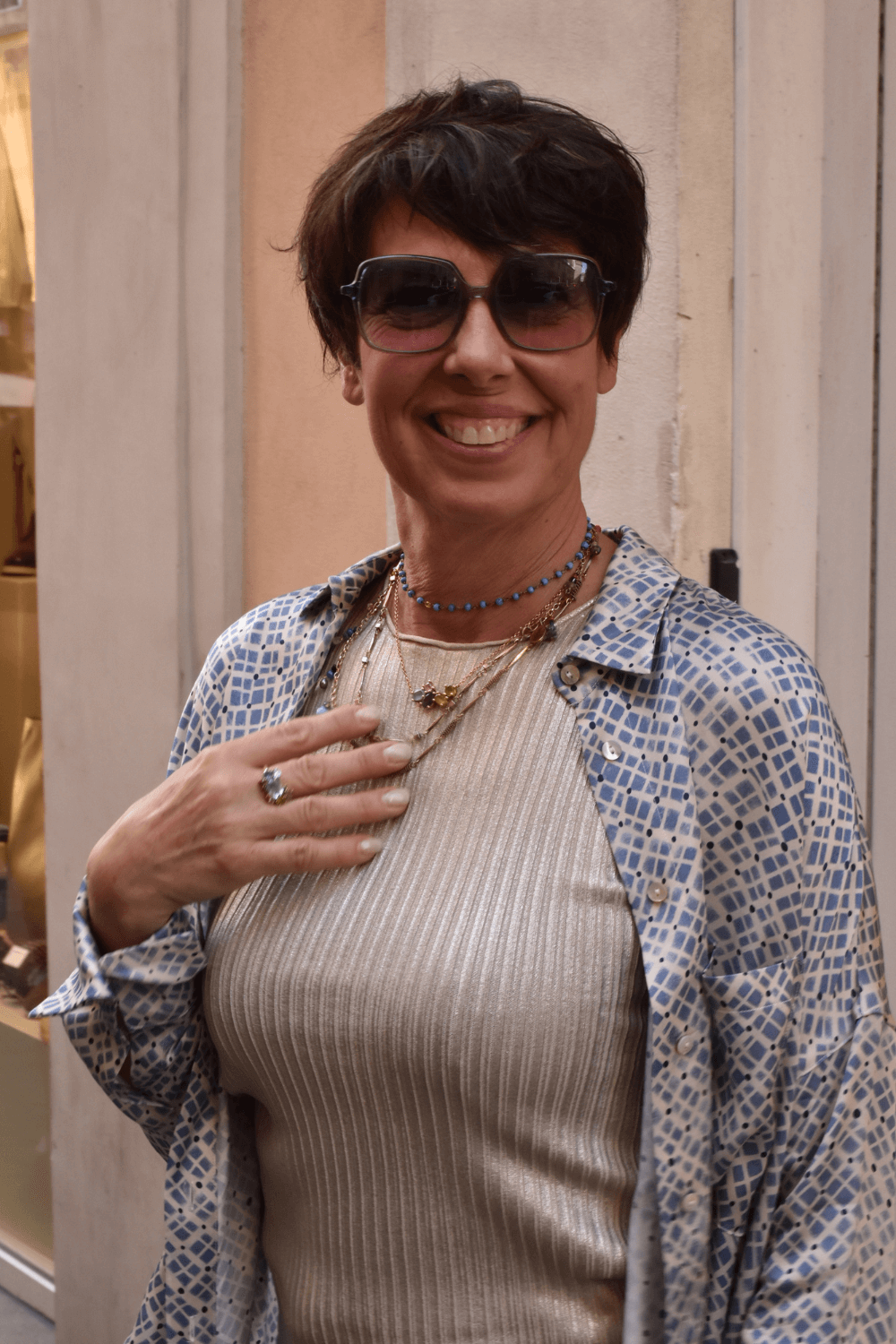 Camicia Oversize Microfantasia