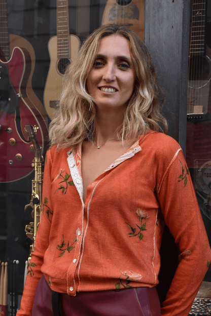 Cardigan Doppia Stampa