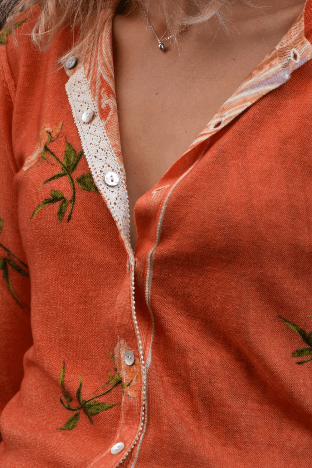 Cardigan Doppia Stampa