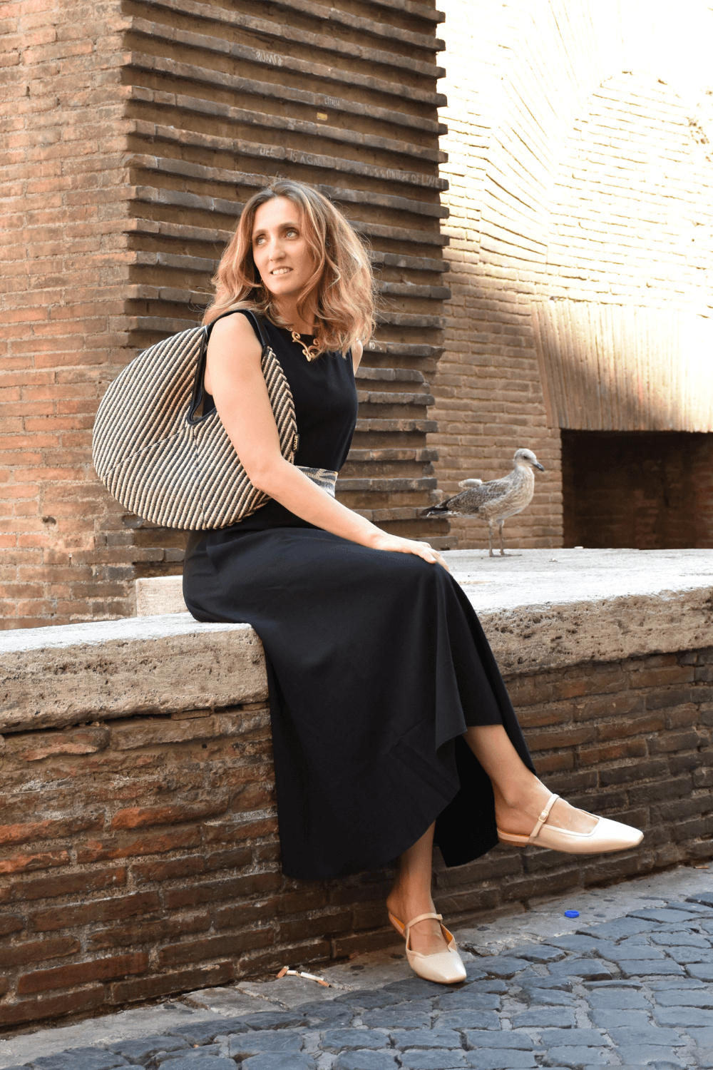 Borsa Noa Rafia Rigata