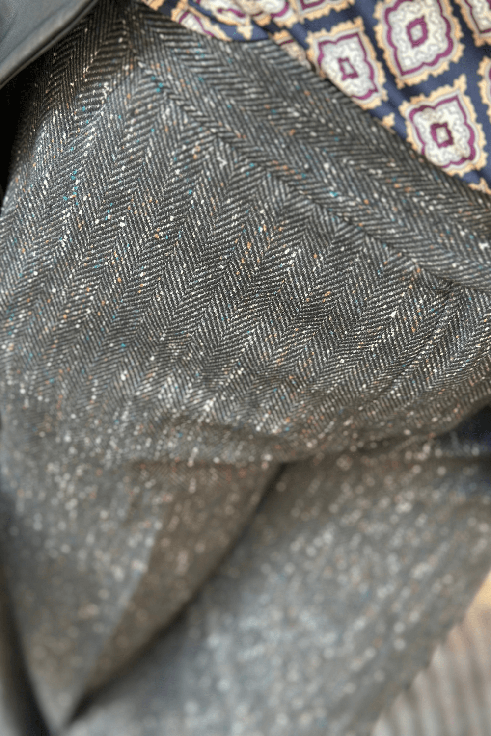 Pantaloni Via Panama Puntinato Nero